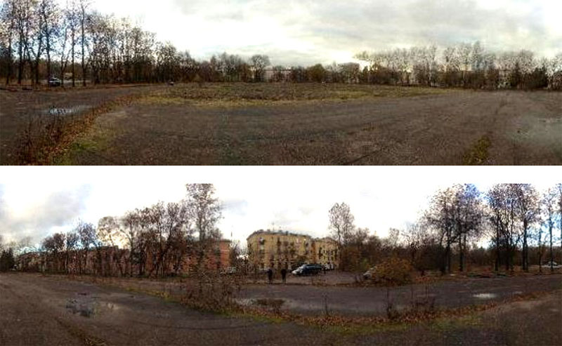 Тренировочная площадка на проспекте Металлистов. Фото по состоянию на апрель 2016 года
